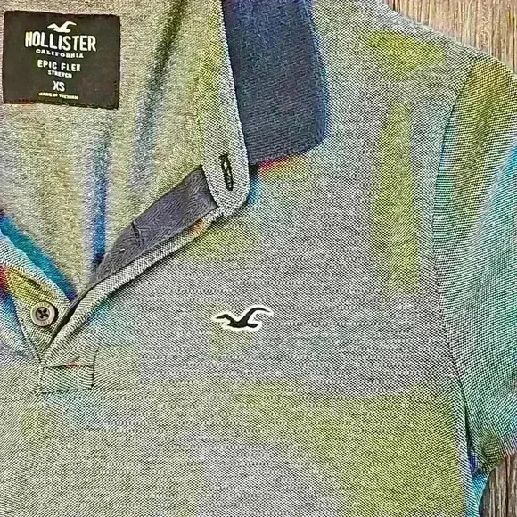 Mens Hollister Epic Flex Stretch Fit Polo XS - Picture 3 of 4